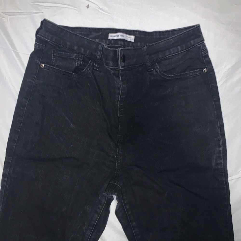Black flare pants